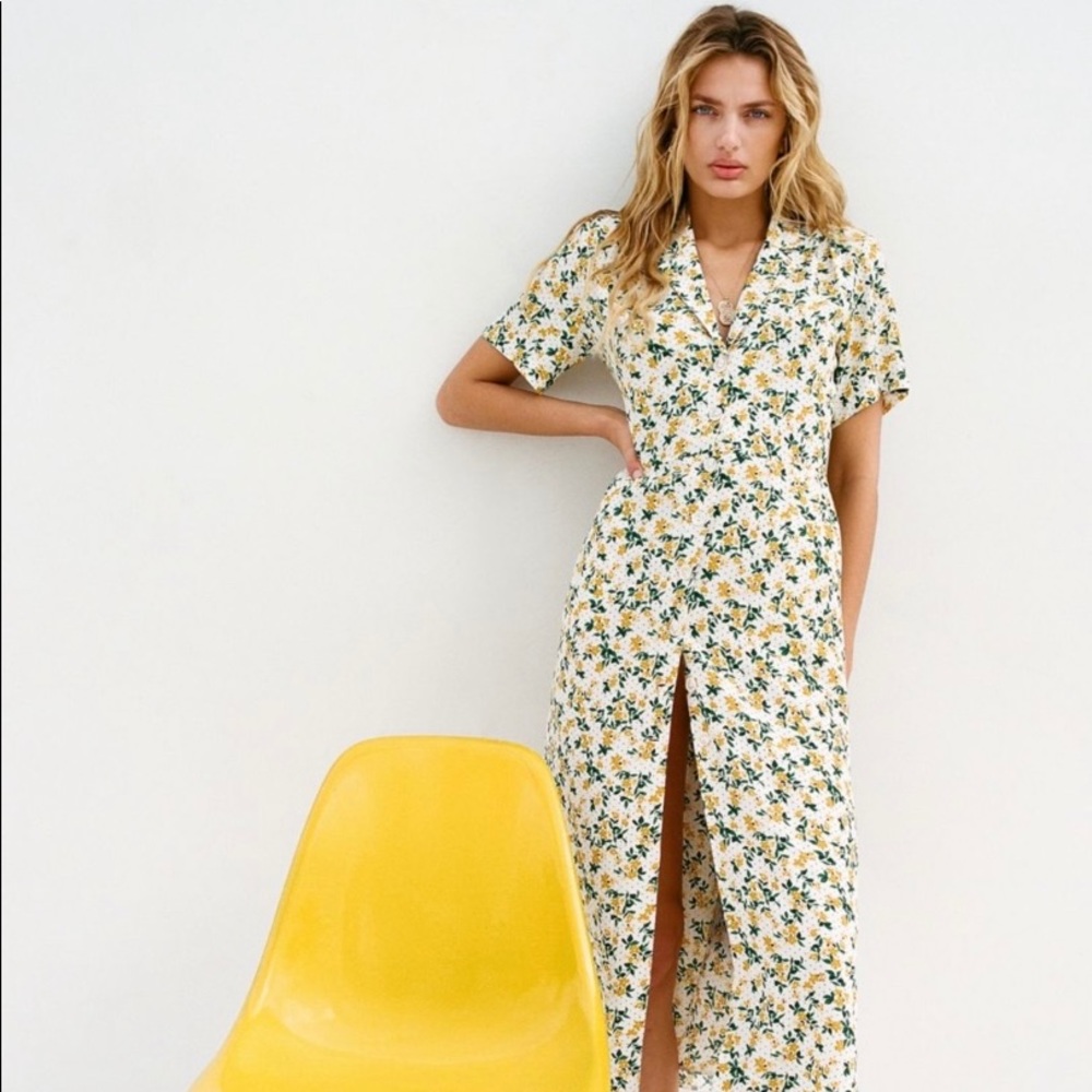 Urban Outfitters Mila Midi Shirtdress